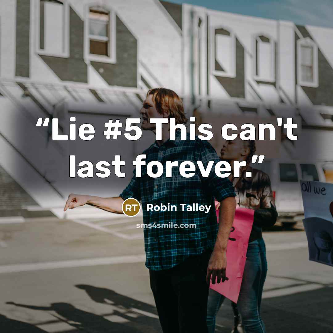 “Lie #5 This can't last forever.” quote by Robin Talley
