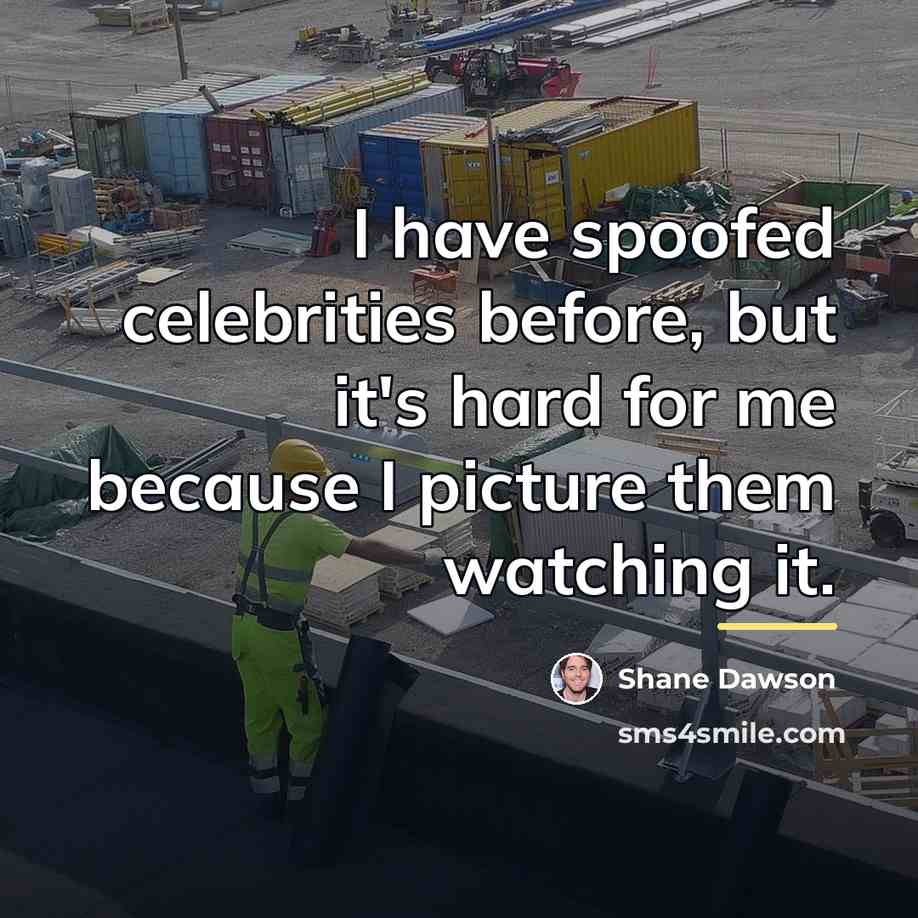 “I have spoofed celebrities before, but it's hard for me…” quote by Shane Dawson