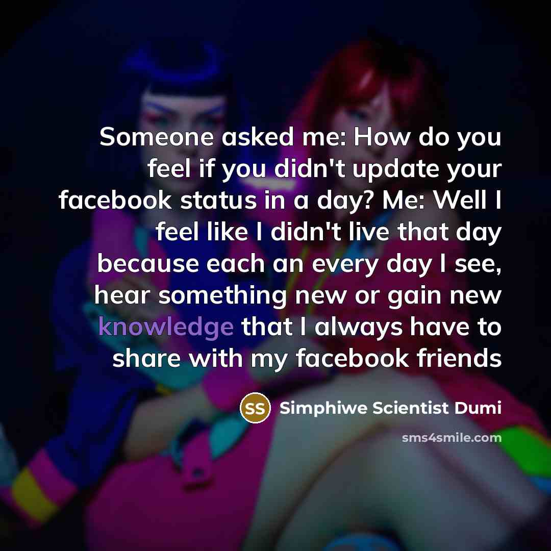 “Someone asked me: How do you feel if you didn't…” quote by Simphiwe Scientist Dumi