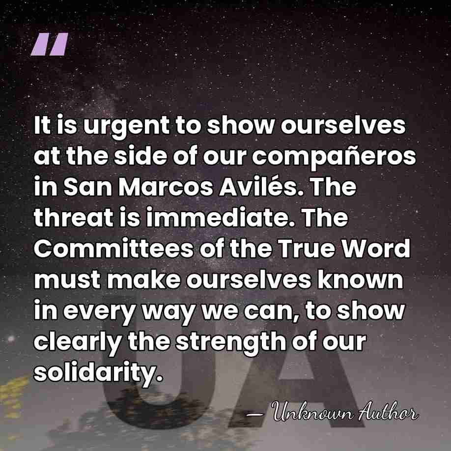 It is urgent to show ourselves at the side of our compañeros&hellip; - Gustavo Esteva