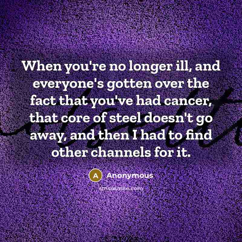 “When you're no longer ill, and everyone's gotten over the…” quote by Anonymous