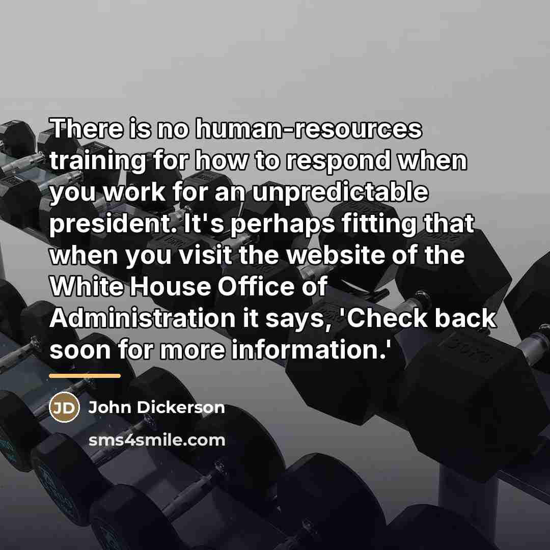 “There is no human-resources training for how to respond when…” quote by John Dickerson