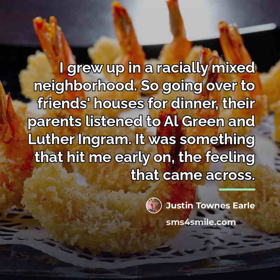 “I grew up in a racially mixed neighborhood. So going…” quote by Justin Townes Earle