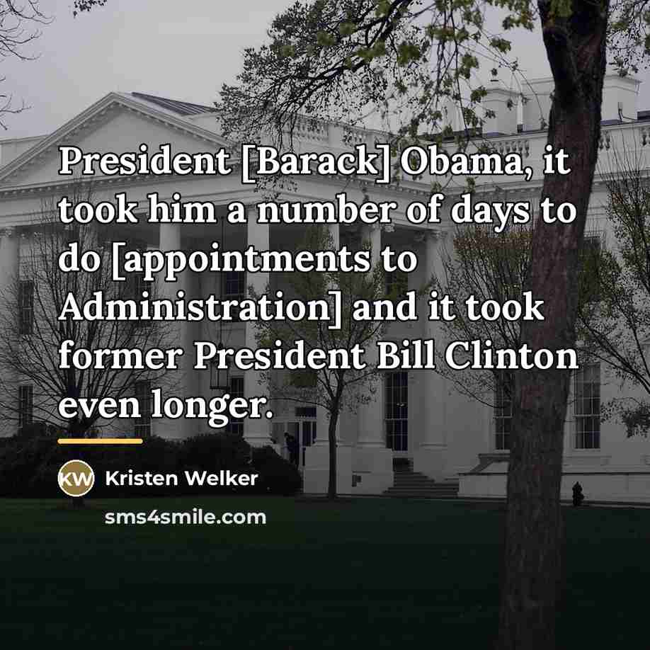 “President [Barack] Obama, it took him a number of days…” quote by Kristen Welker
