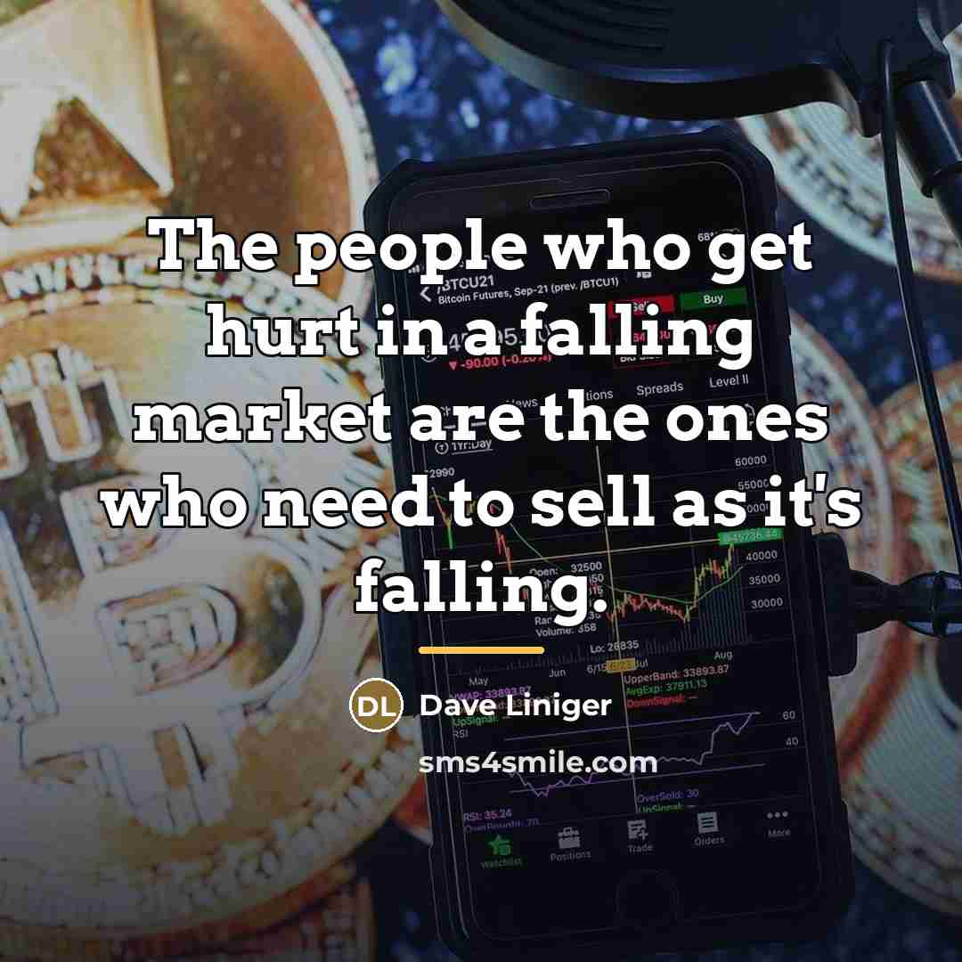 “The people who get hurt in a falling market are…” quote by Dave Liniger