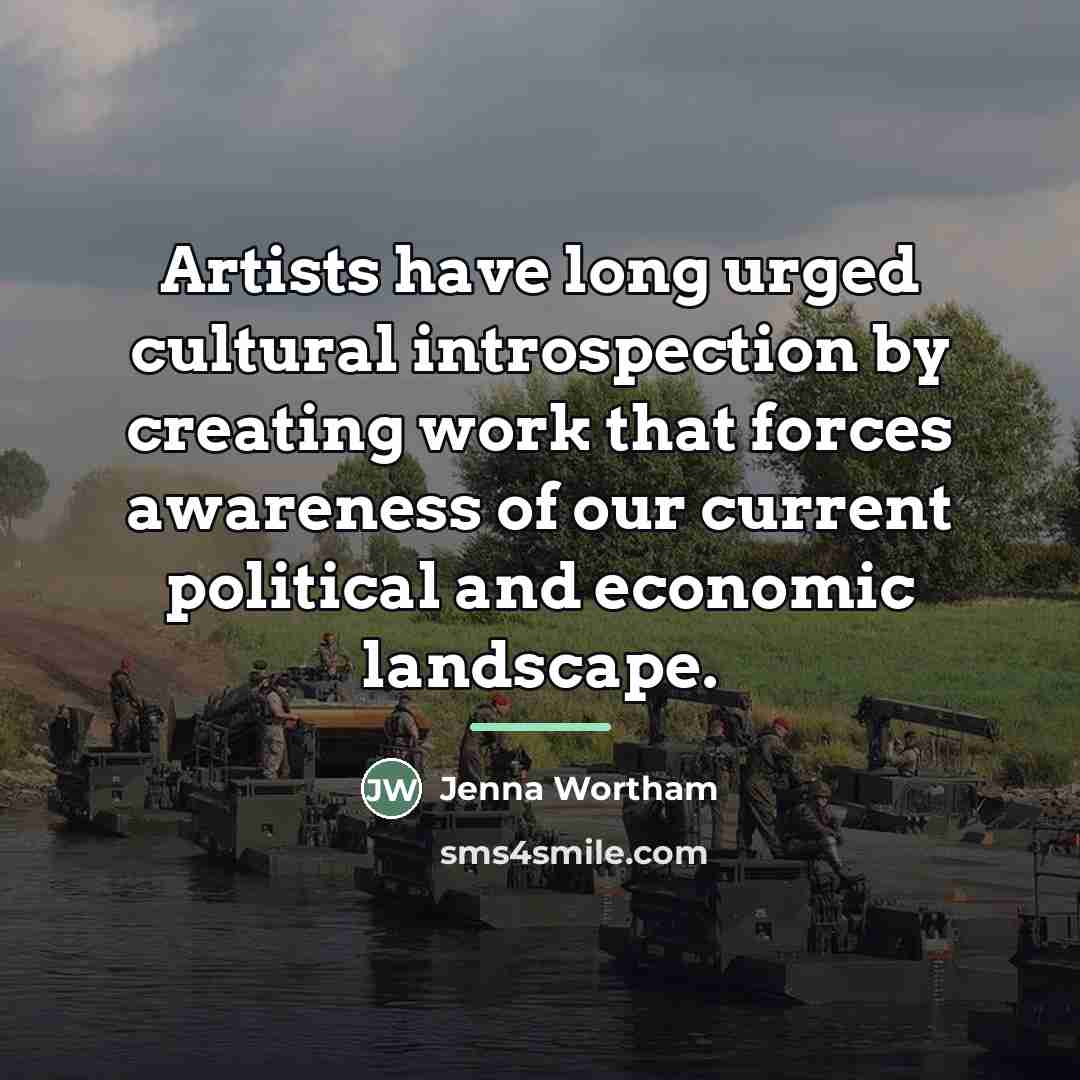 “Artists have long urged cultural introspection by creating work that…” quote by Jenna Wortham