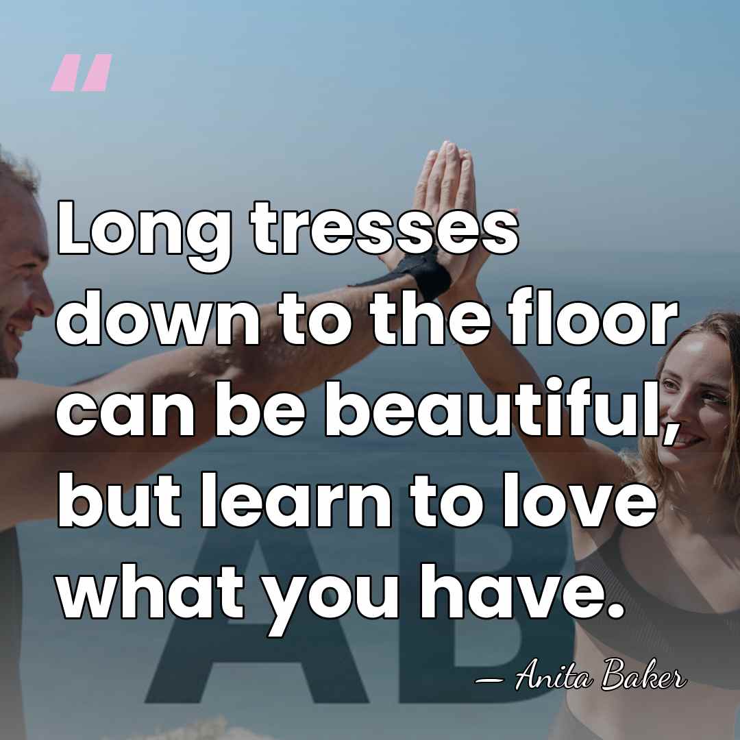 Long tresses down to the floor can be beautiful, but learn to&hellip; - Anita Baker