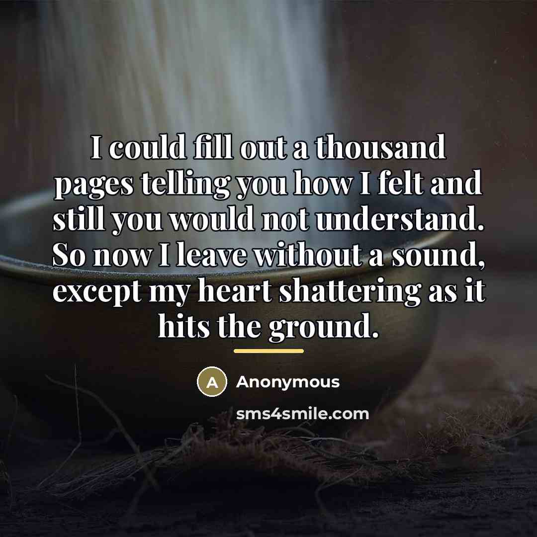 “I could fill out a thousand pages telling you how…” quote by Anonymous