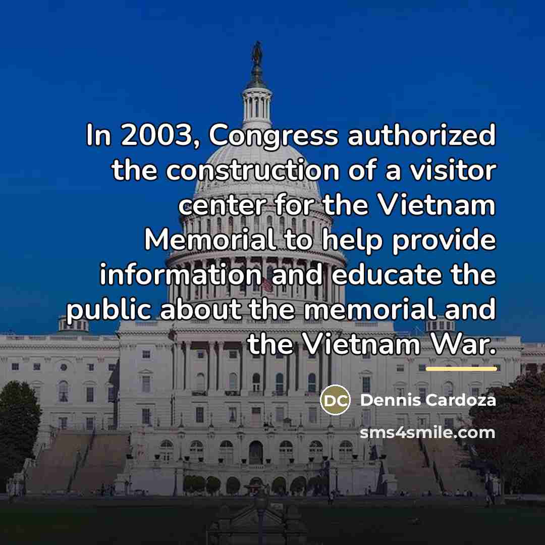 “In 2003, Congress authorized the construction of a visitor center…” quote by Dennis Cardoza