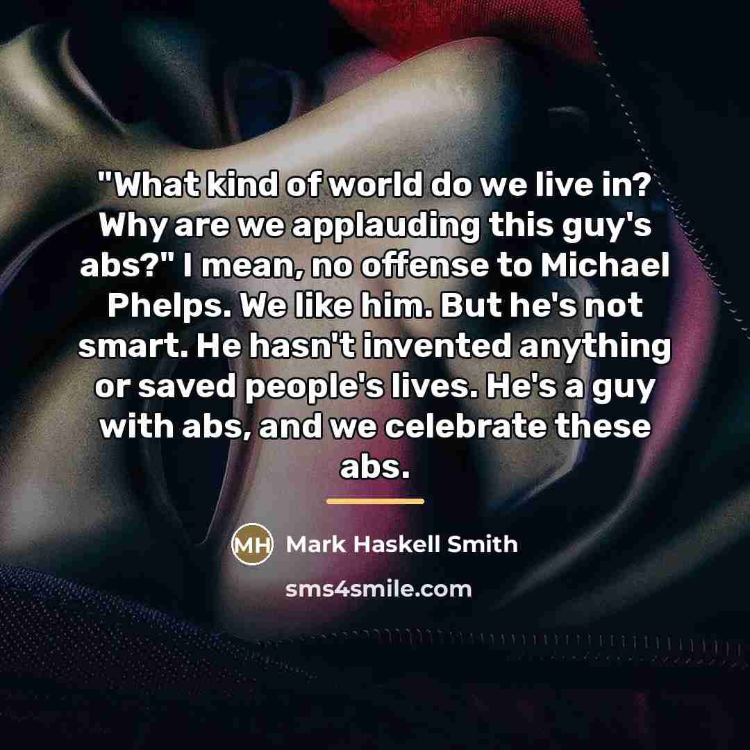 “"What kind of world do we live in? Why are…” quote by Mark Haskell Smith