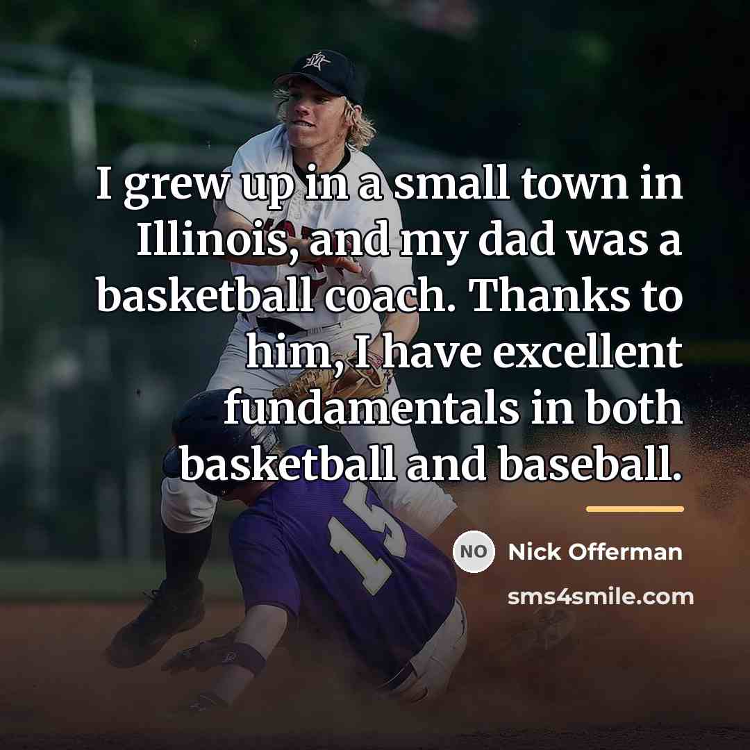 “I grew up in a small town in Illinois, and…” quote by Nick Offerman
