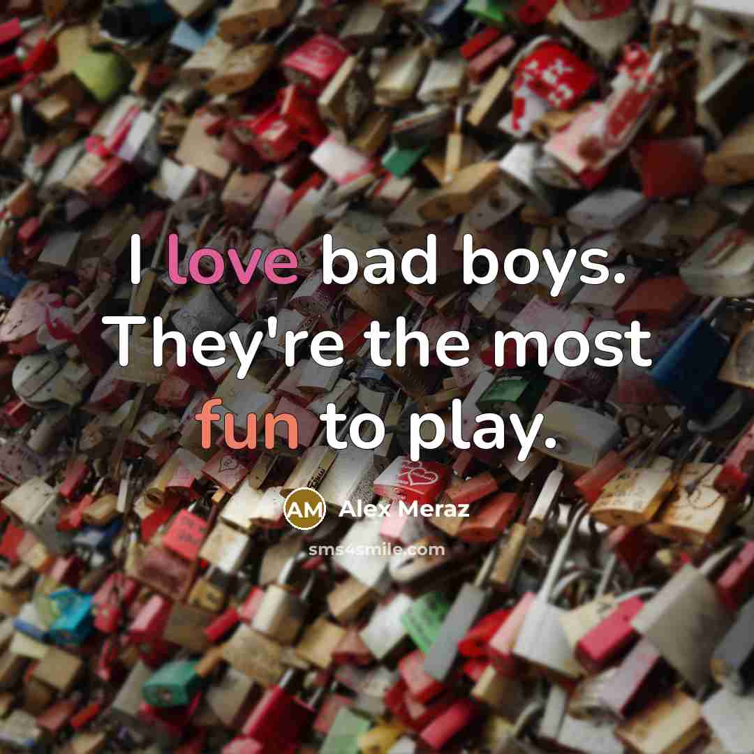 “I love bad boys. They're the most fun to play.…” quote by Alex Meraz