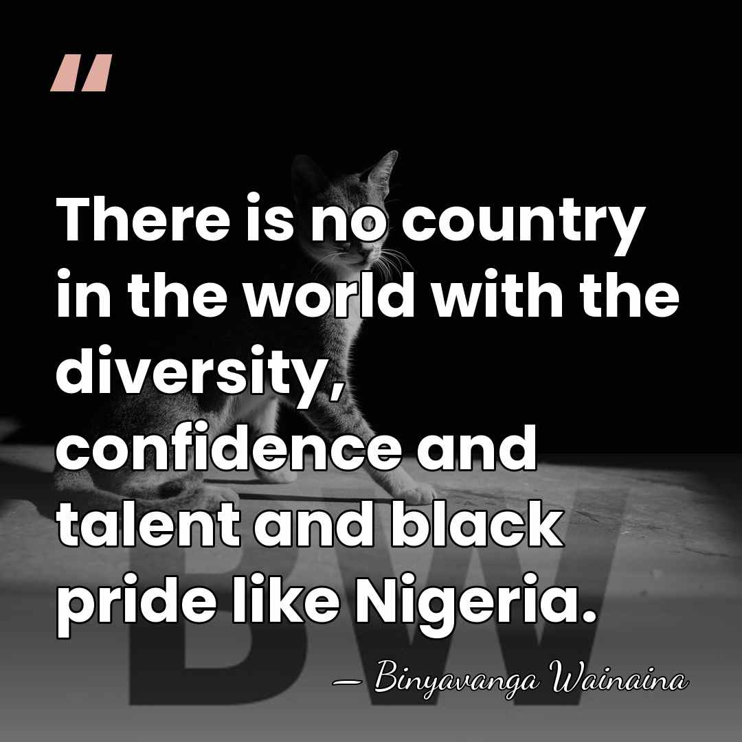 There is no country in the world with the diversity, confidence and&hellip; - Binyavanga Wainaina