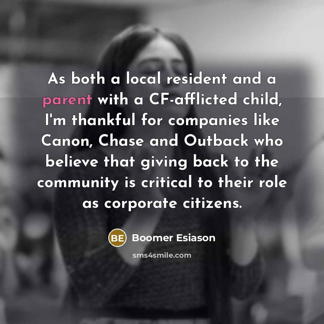 “As both a local resident and a parent with a…” quote by Boomer Esiason