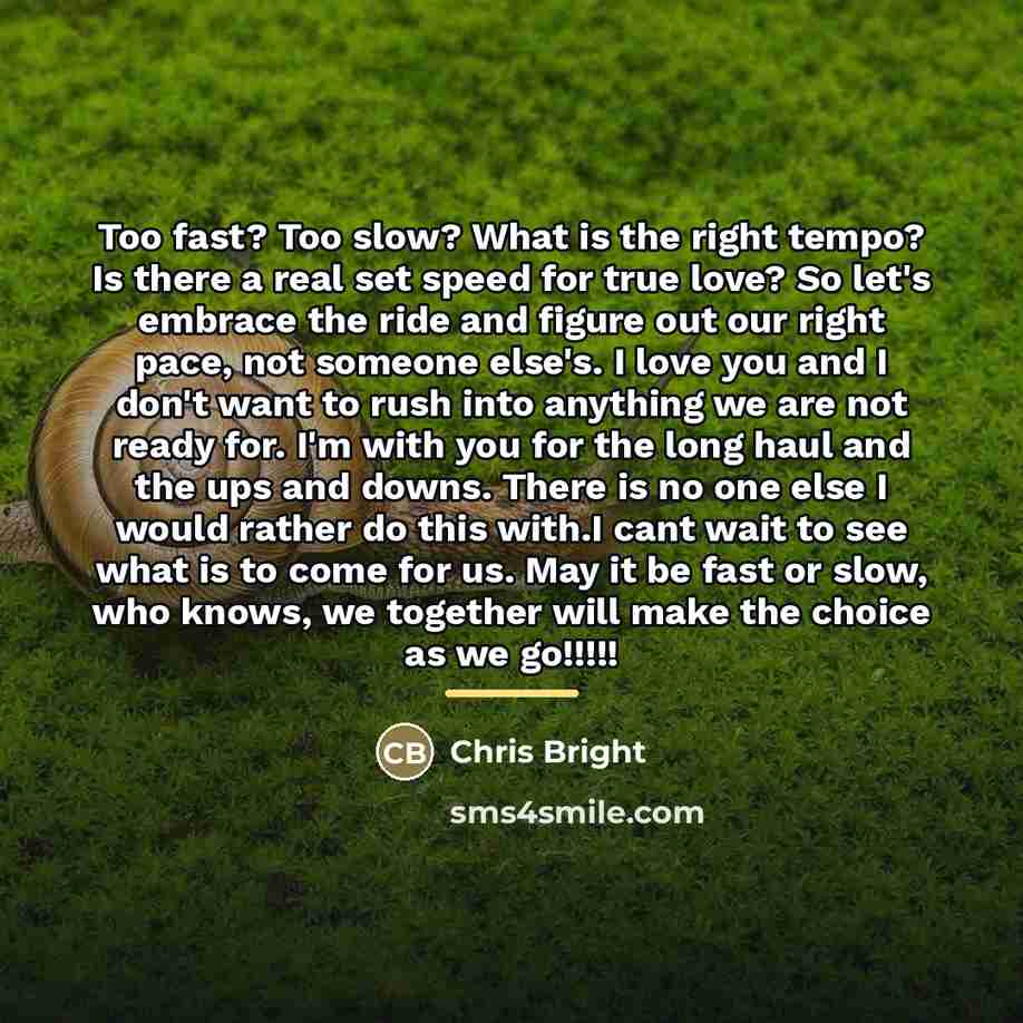 “Too fast? Too slow? What is the right tempo? Is…” quote by Chris Bright