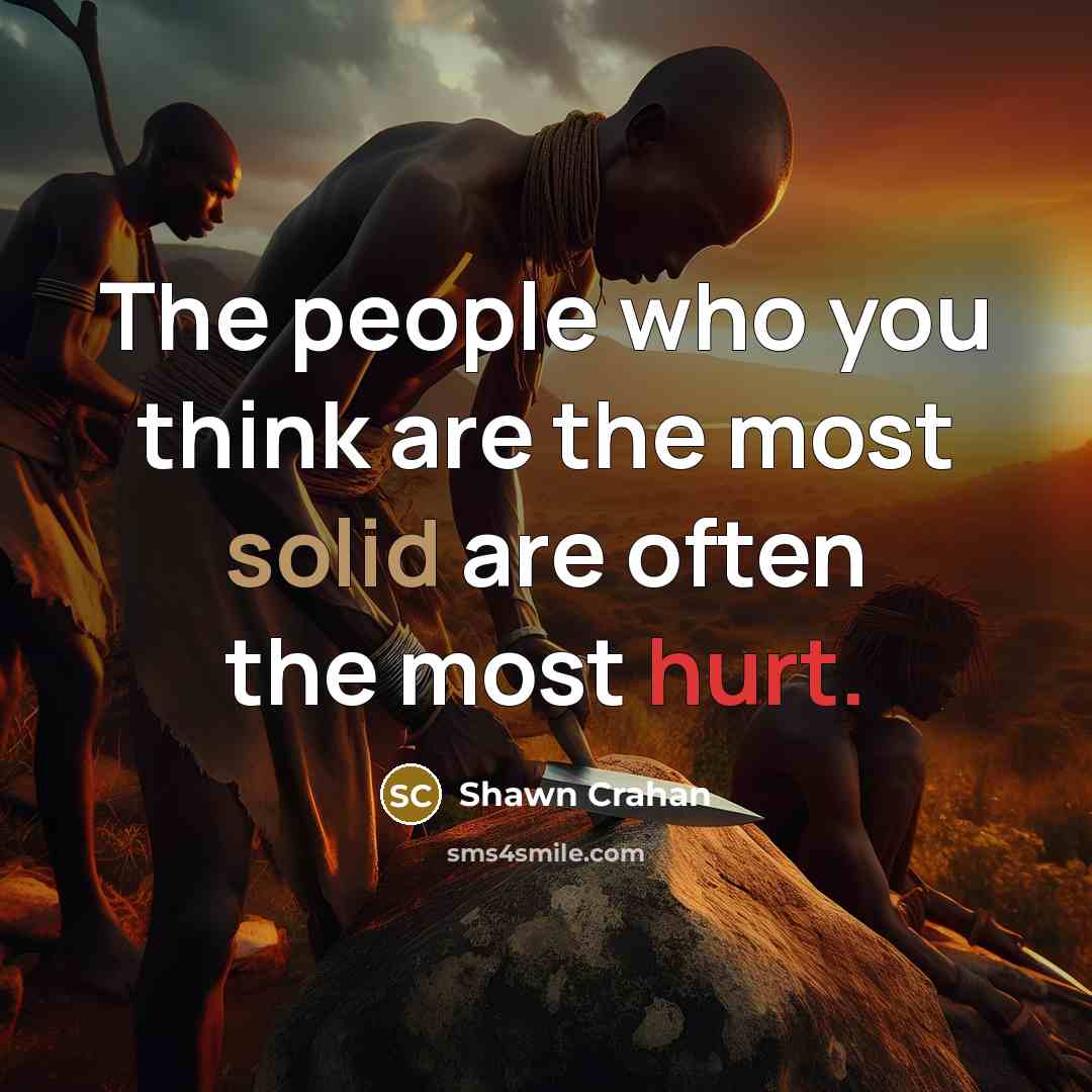 “The people who you think are the most solid are…” quote by Shawn Crahan