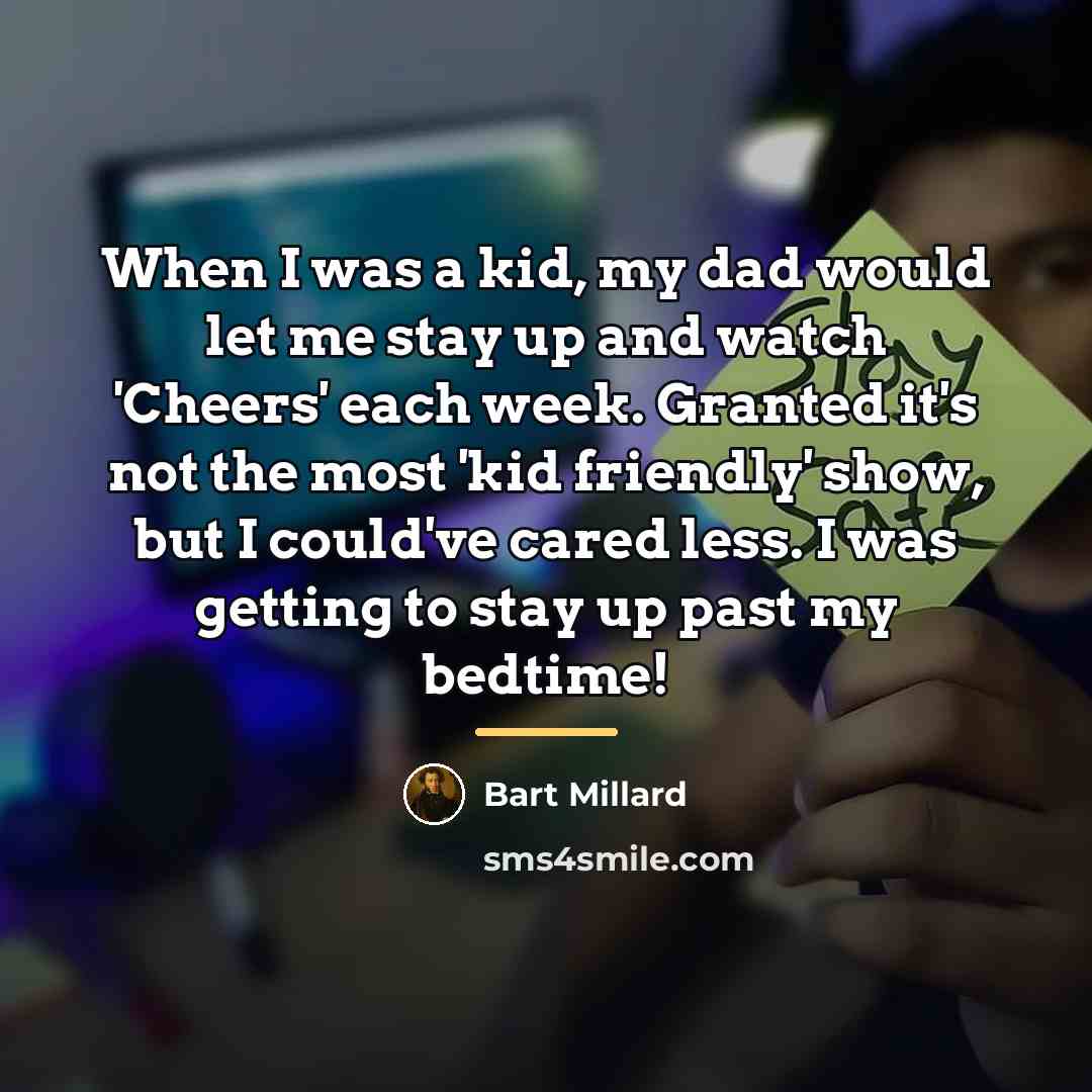 “When I was a kid, my dad would let me…” quote by Bart Millard