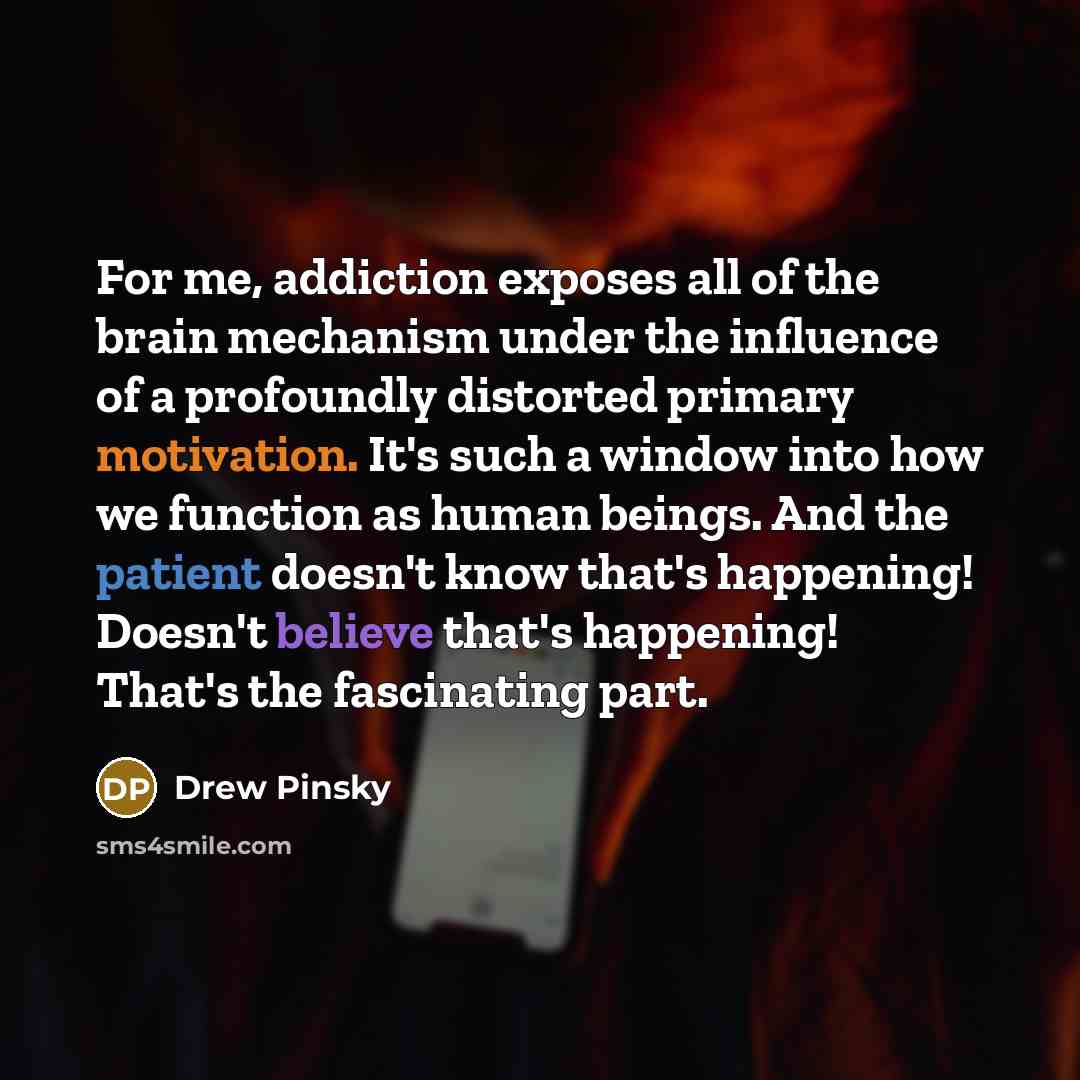 “For me, addiction exposes all of the brain mechanism under…” quote by Drew Pinsky