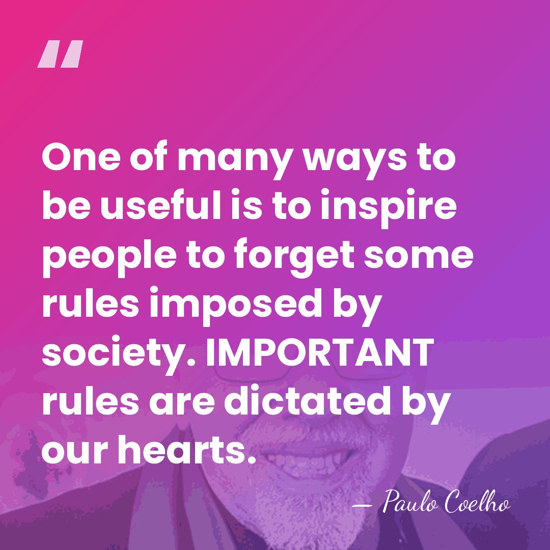 One of many ways to be useful is to inspire people to&hellip; - Paulo Coelho