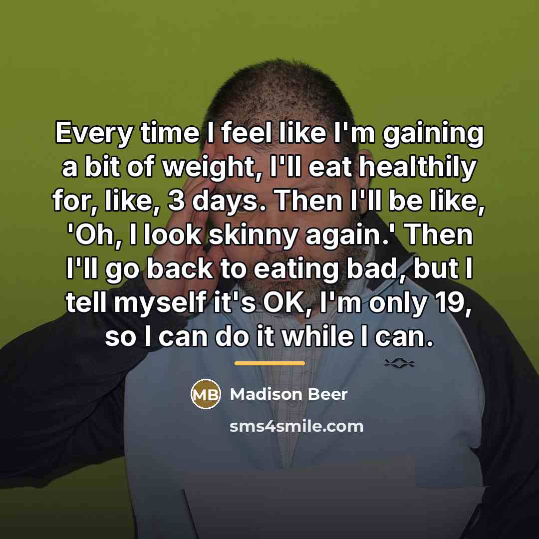 “Every time I feel like I'm gaining a bit of…” quote by Madison Beer