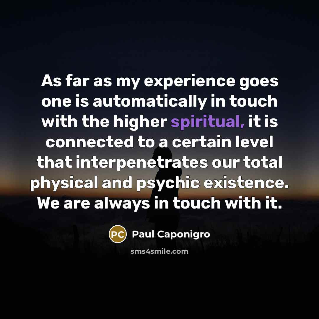 “As far as my experience goes one is automatically in…” quote by Paul Caponigro