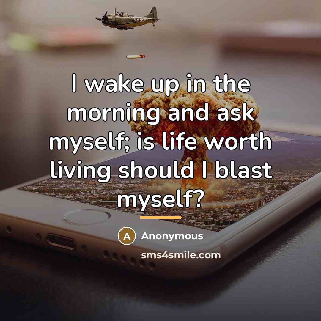 “I wake up in the morning and ask myself; is…” quote by Anonymous