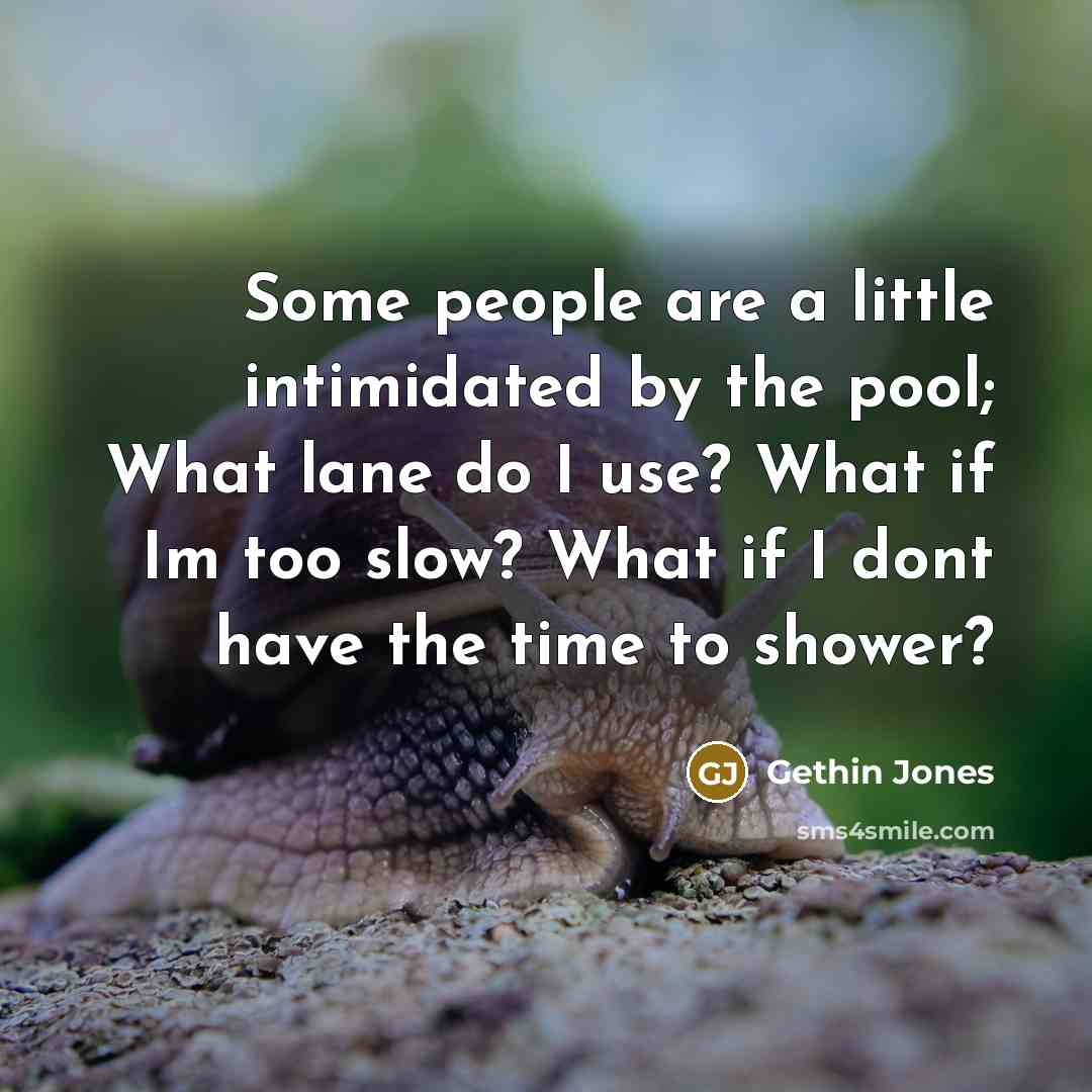 “Some people are a little intimidated by the pool; What…” quote by Gethin Jones