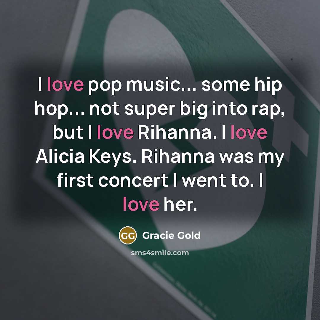 “I love pop music... some hip hop... not super big…” quote by Gracie Gold