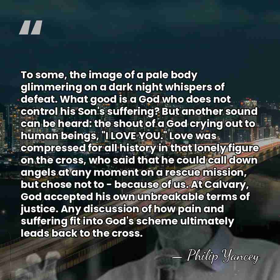 To some, the image of a pale body glimmering on a dark&hellip; - Philip Yancey