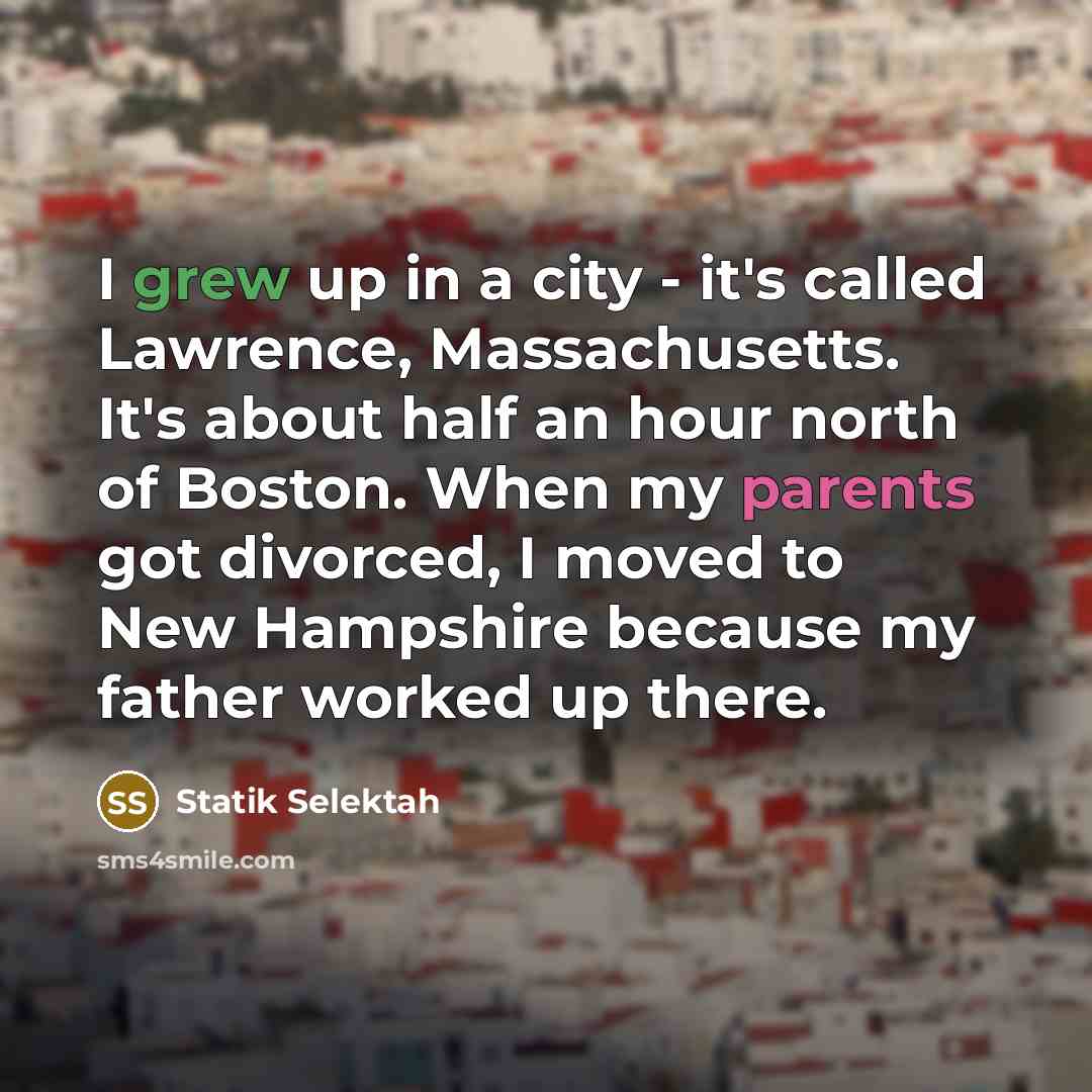 “I grew up in a city - it's called Lawrence,…” quote by Statik Selektah