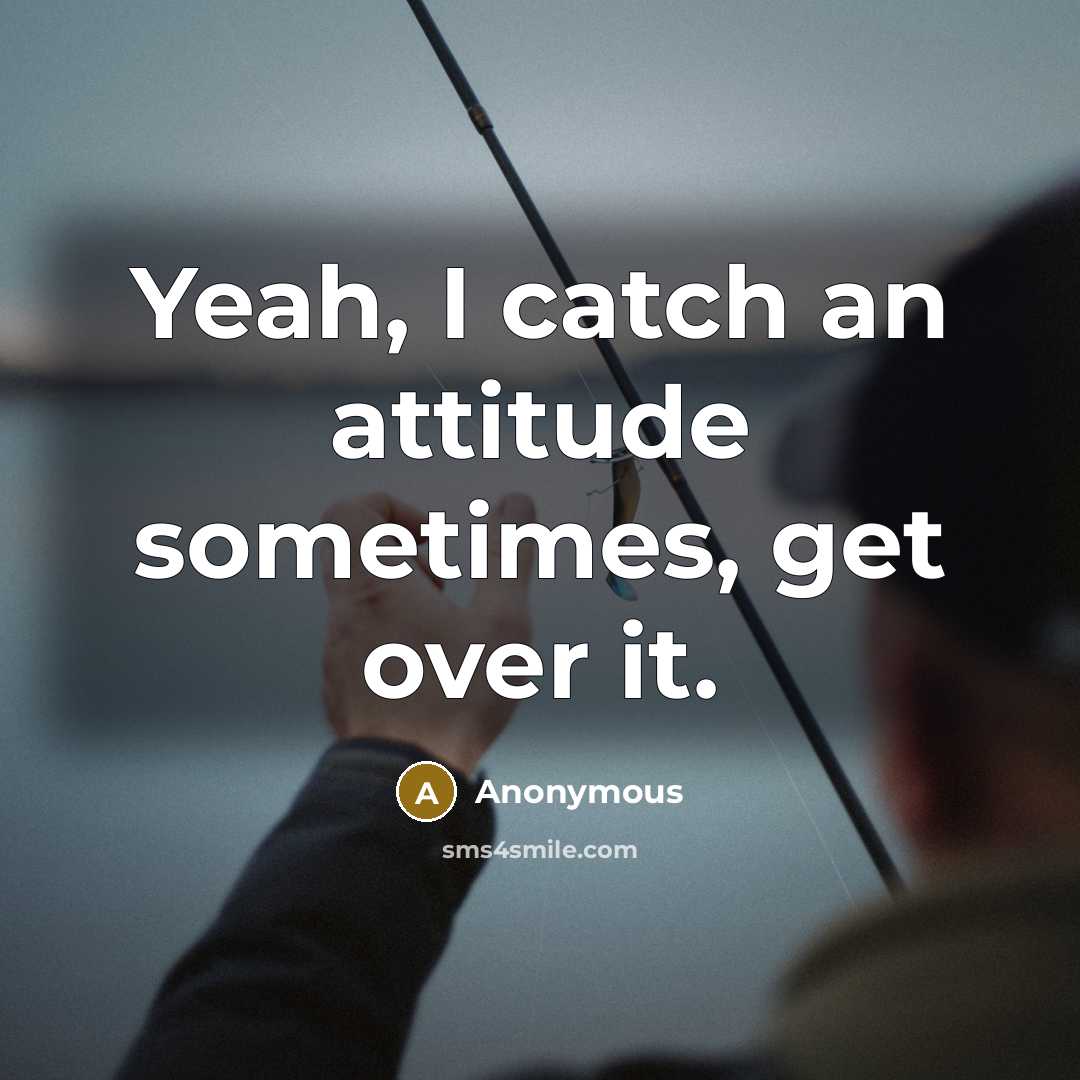 “Yeah, I catch an attitude sometimes, get over it.…” quote by Anonymous