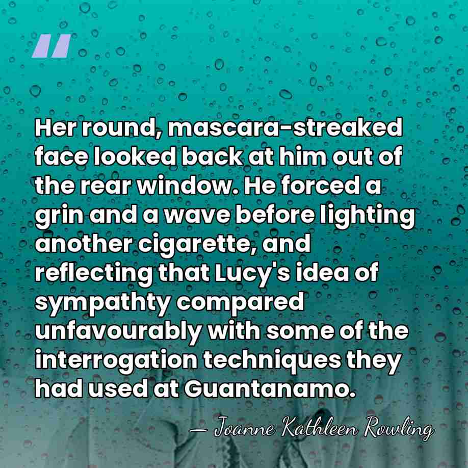 Her round, mascara-streaked face looked back at him out of the rear&hellip; - Joanne Kathleen Rowling