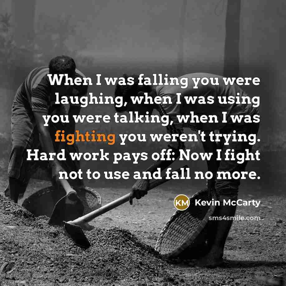 “When I was falling you were laughing, when I was…” quote by Kevin McCarty