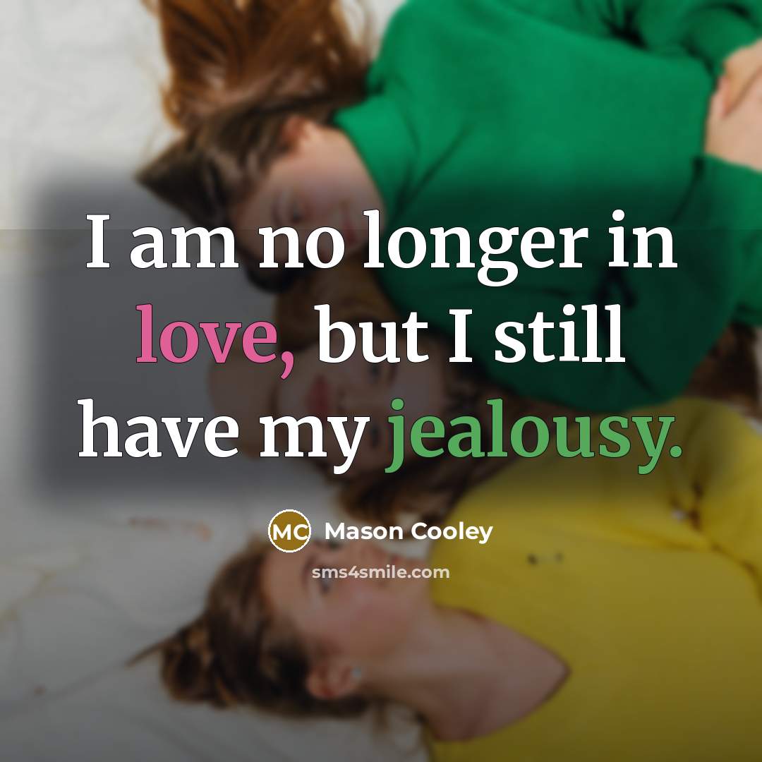 “I am no longer in love, but I still have…” quote by Mason Cooley
