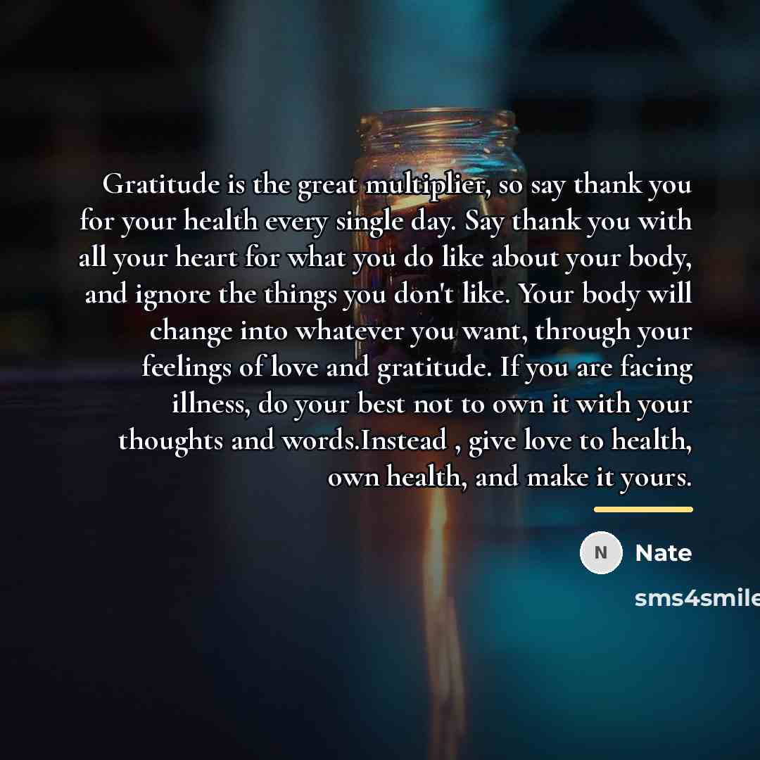 “Gratitude is the great multiplier, so say thank you for…” quote by Nate