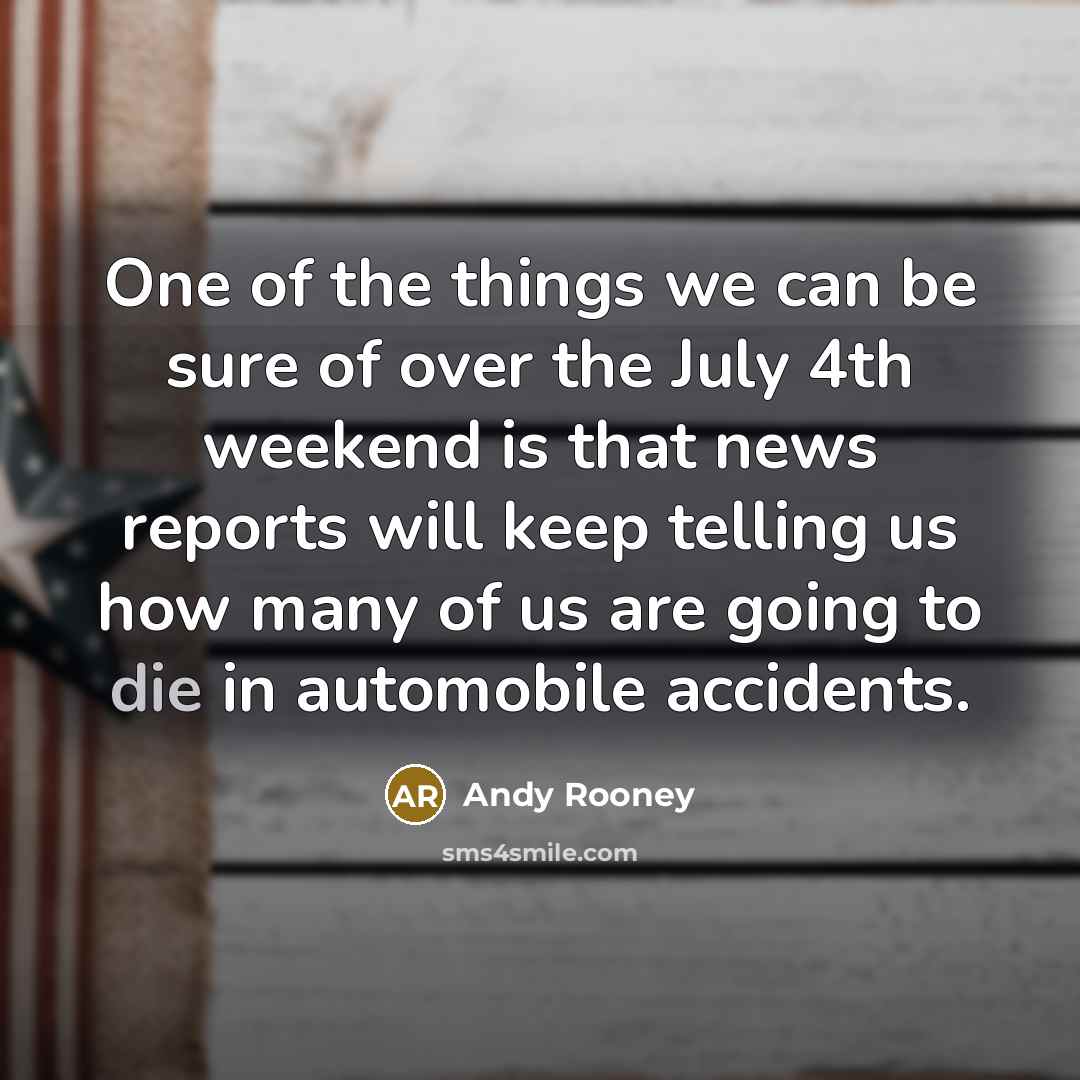 “One of the things we can be sure of over…” quote by Andy Rooney