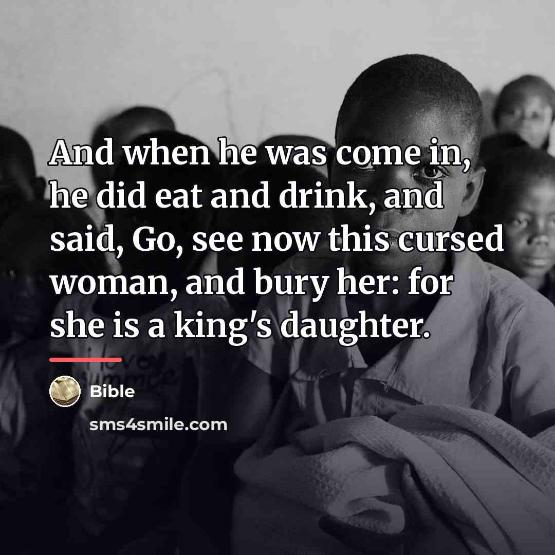 “And when he was come in, he did eat and…” quote by Bible