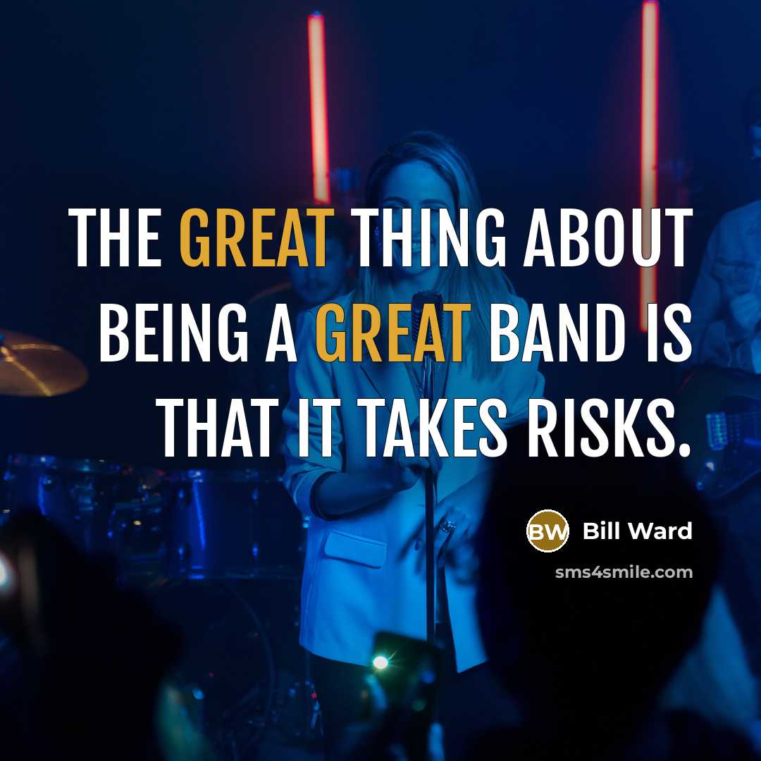 “The great thing about being a great band is that…” quote by Bill Ward