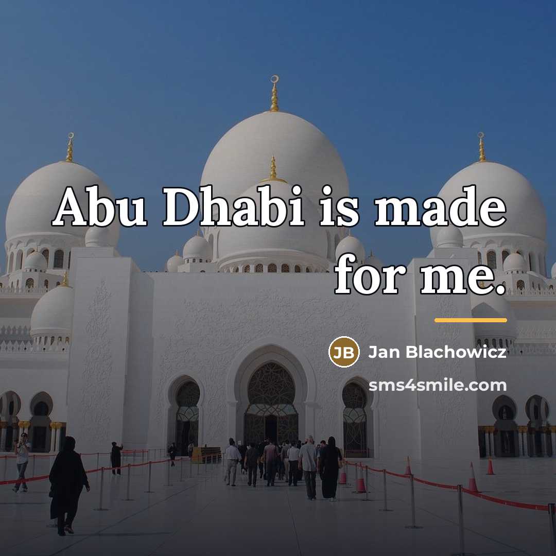 “Abu Dhabi is made for me.…” quote by Jan Blachowicz