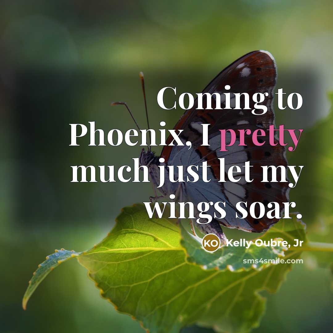 “Coming to Phoenix, I pretty much just let my wings…” quote by Kelly Oubre, Jr
