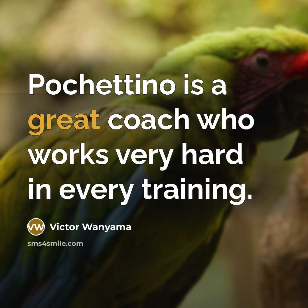 “Pochettino is a great coach who works very hard in…” quote by Victor Wanyama
