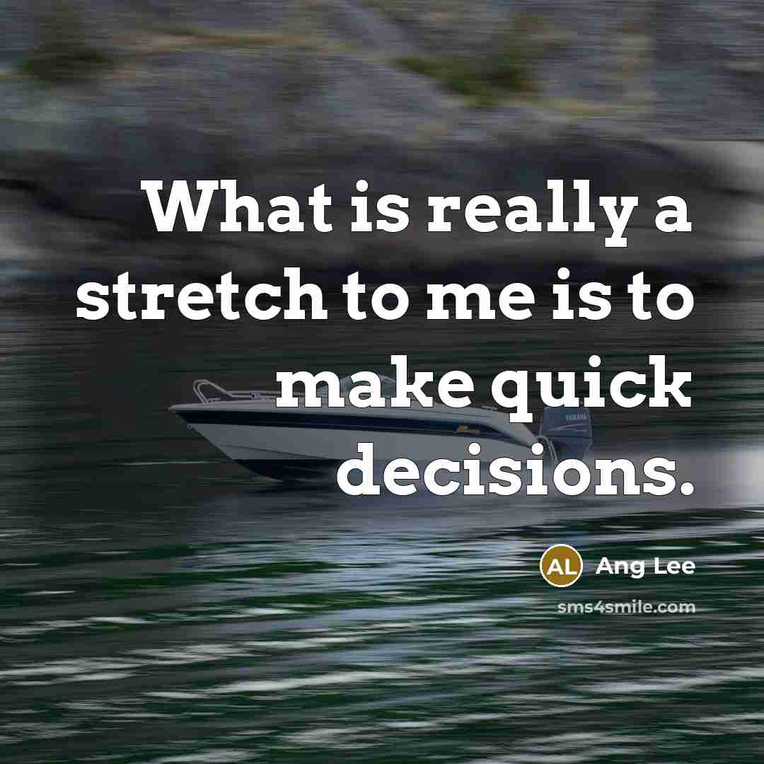 “What is really a stretch to me is to make…” quote by Ang Lee