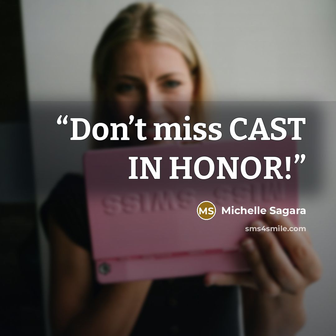 “Don’t miss CAST IN HONOR!” quote by Michelle Sagara