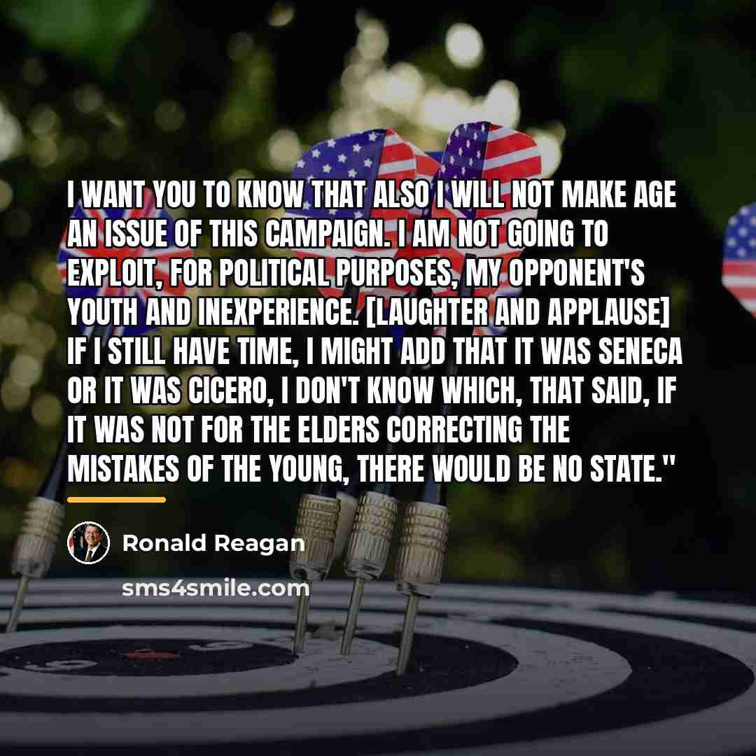 “I want you to know that also I will not…” quote by Ronald Reagan