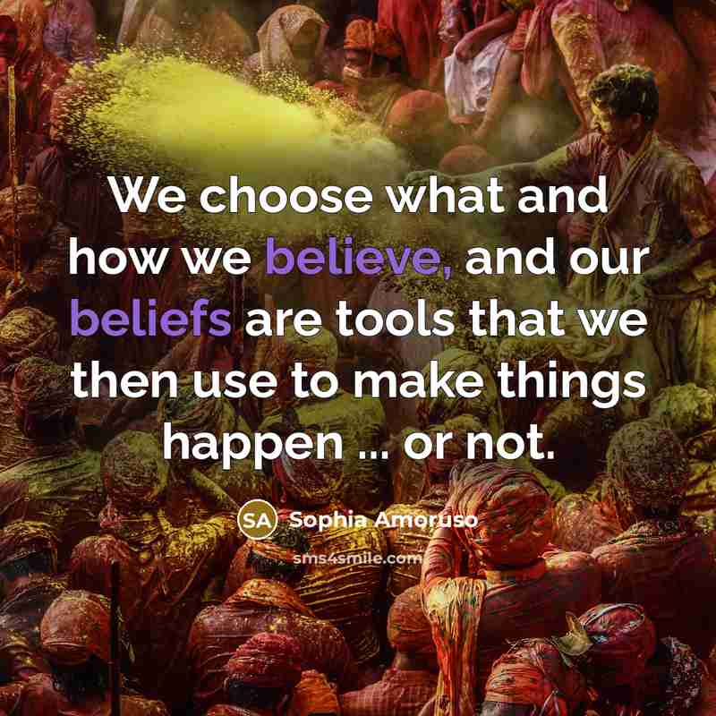 “We choose what and how we believe, and our beliefs…” quote by Sophia Amoruso