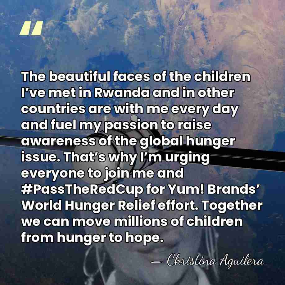 The beautiful faces of the children I’ve met in Rwanda and in&hellip; - Christina Aguilera