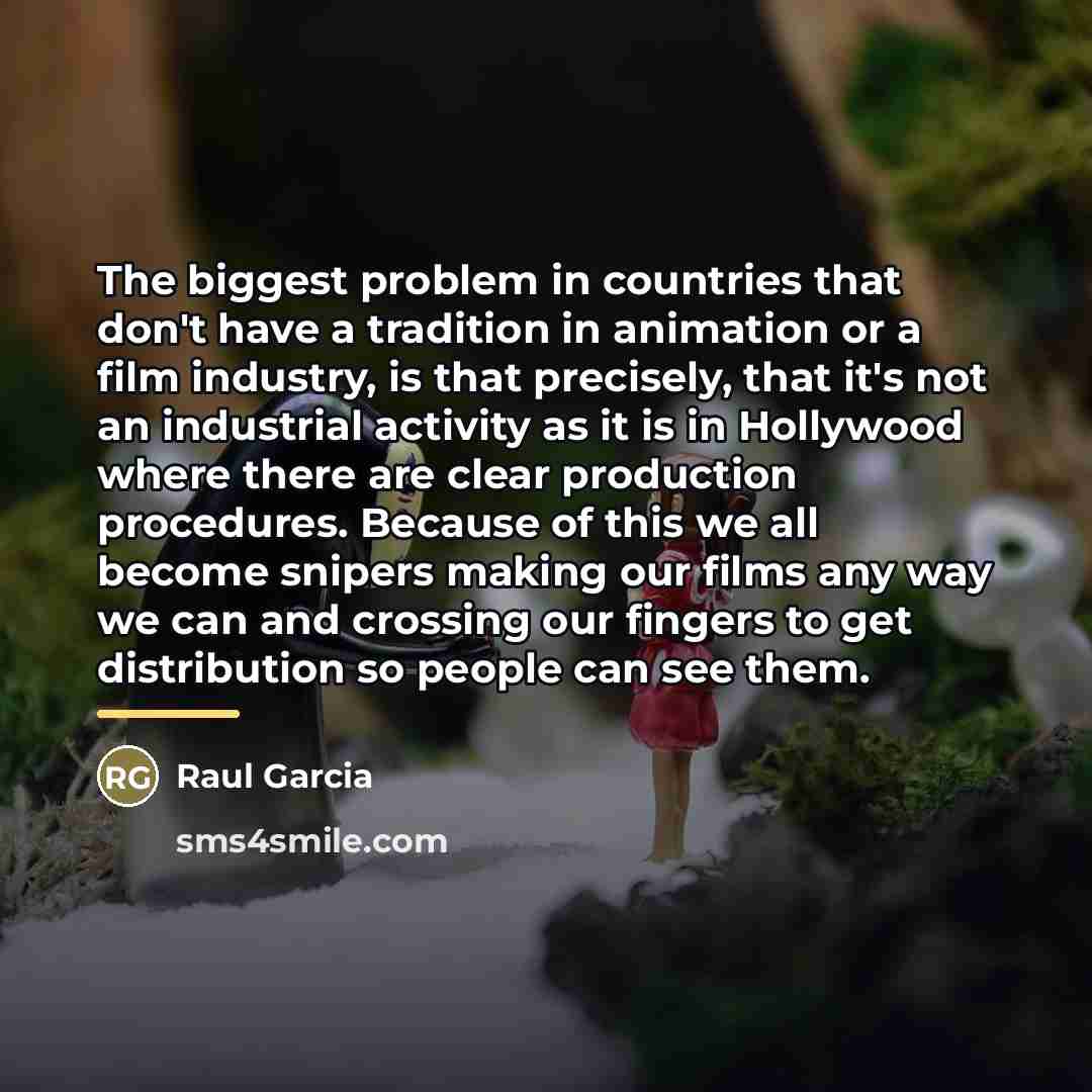 “The biggest problem in countries that don't have a tradition…” quote by Raul Garcia