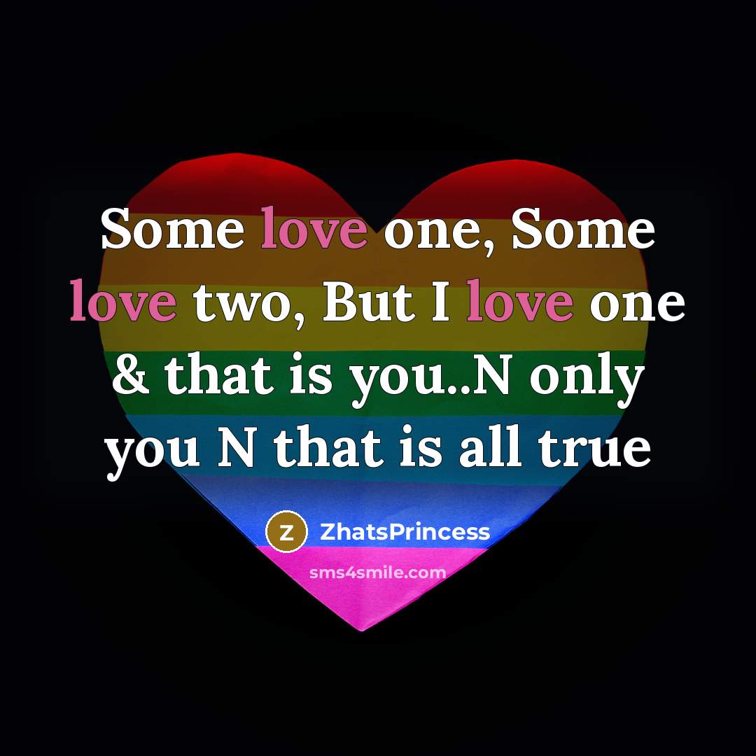 “Some love one, Some love two, But I love one…” quote by ZhatsPrincess