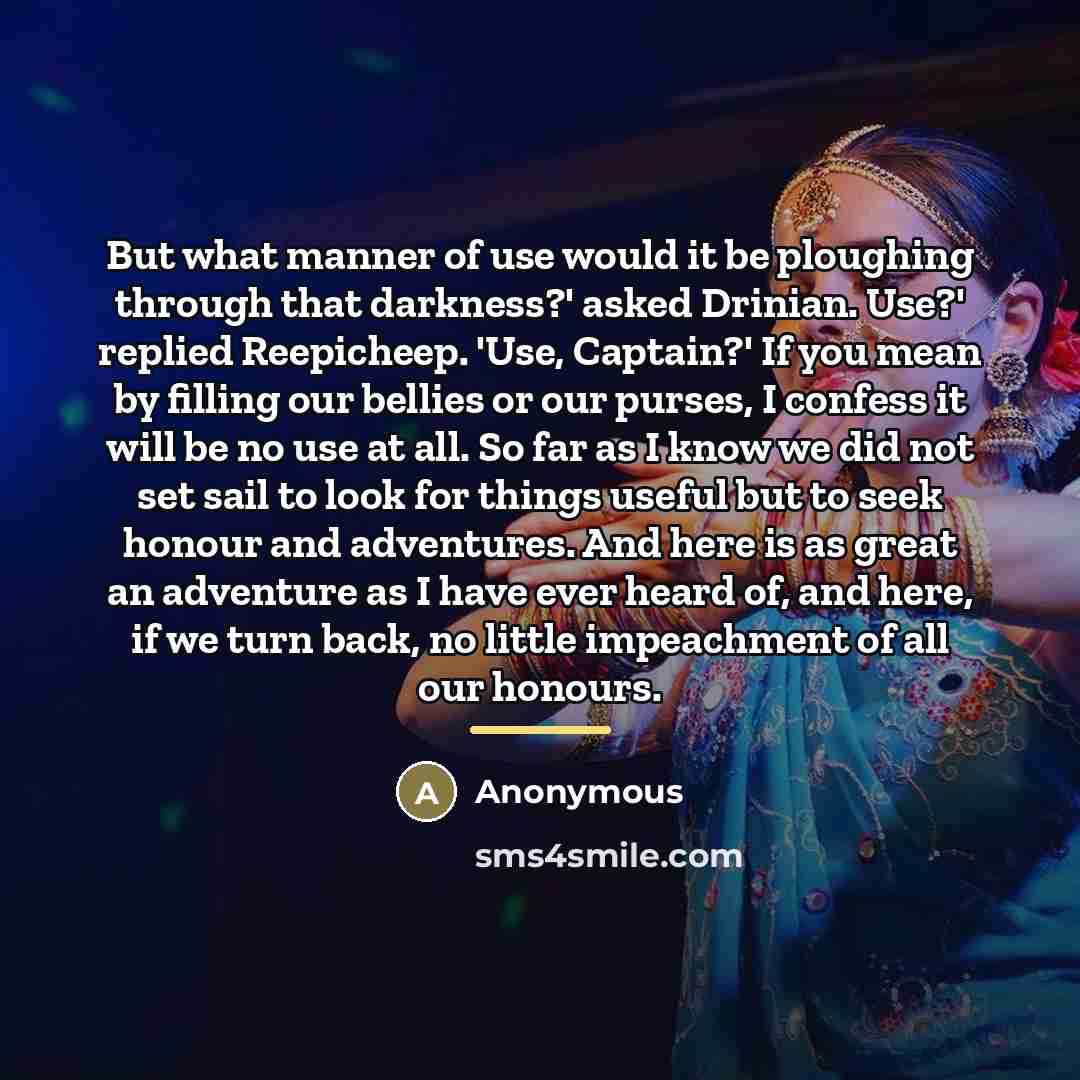 “But what manner of use would it be ploughing through…” quote by Anonymous