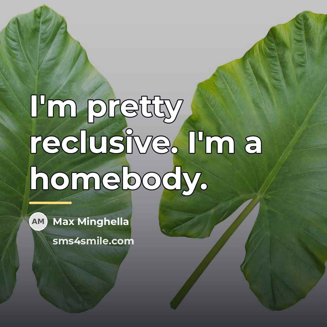 “I'm pretty reclusive. I'm a homebody.…” quote by Max Minghella